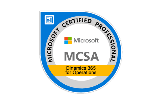 Microsoft Certified Solutions Associate Dynamics 365 for Operations