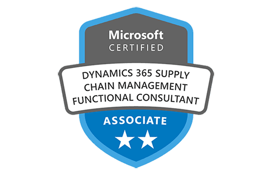 Microsoft Certified: Dynamics 365 Supply Chain Management Functional Consultant Associate